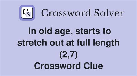 stretching out crossword clue|wide stretched out letter 3.